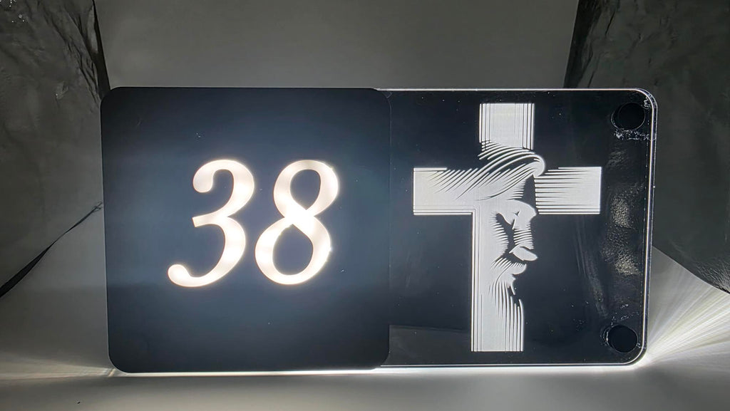 Our Lord™ Illuminated House Sign