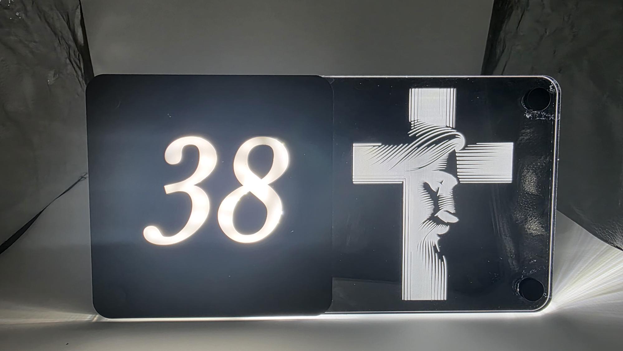 Our Lord™ Illuminated House Sign