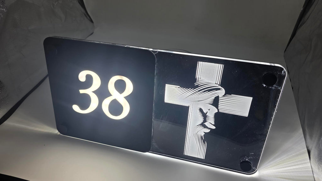 Our Lord™ Illuminated House Sign
