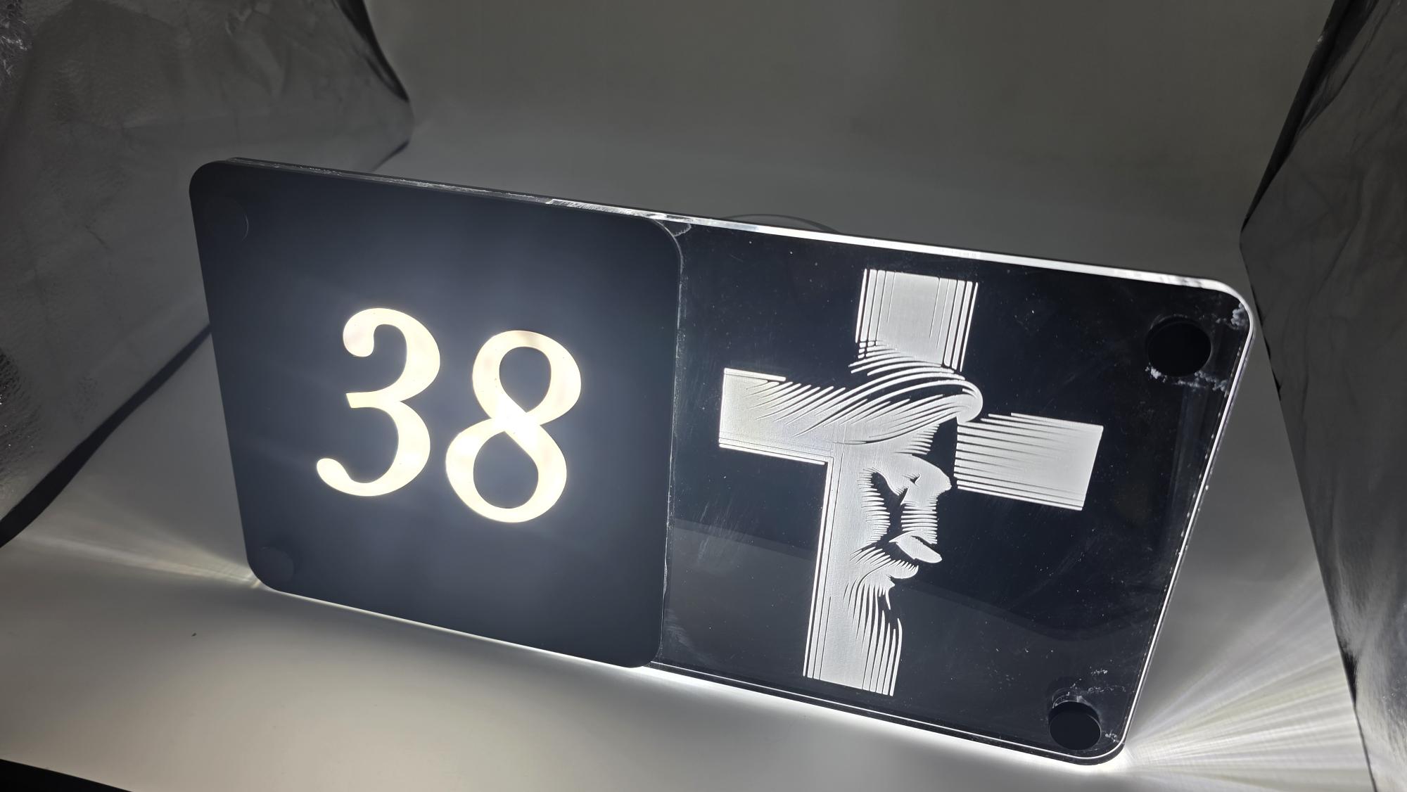 Our Lord™ Illuminated House Sign