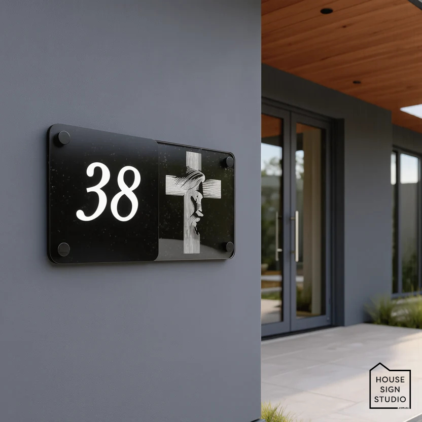 Our Lord™ Illuminated House Sign