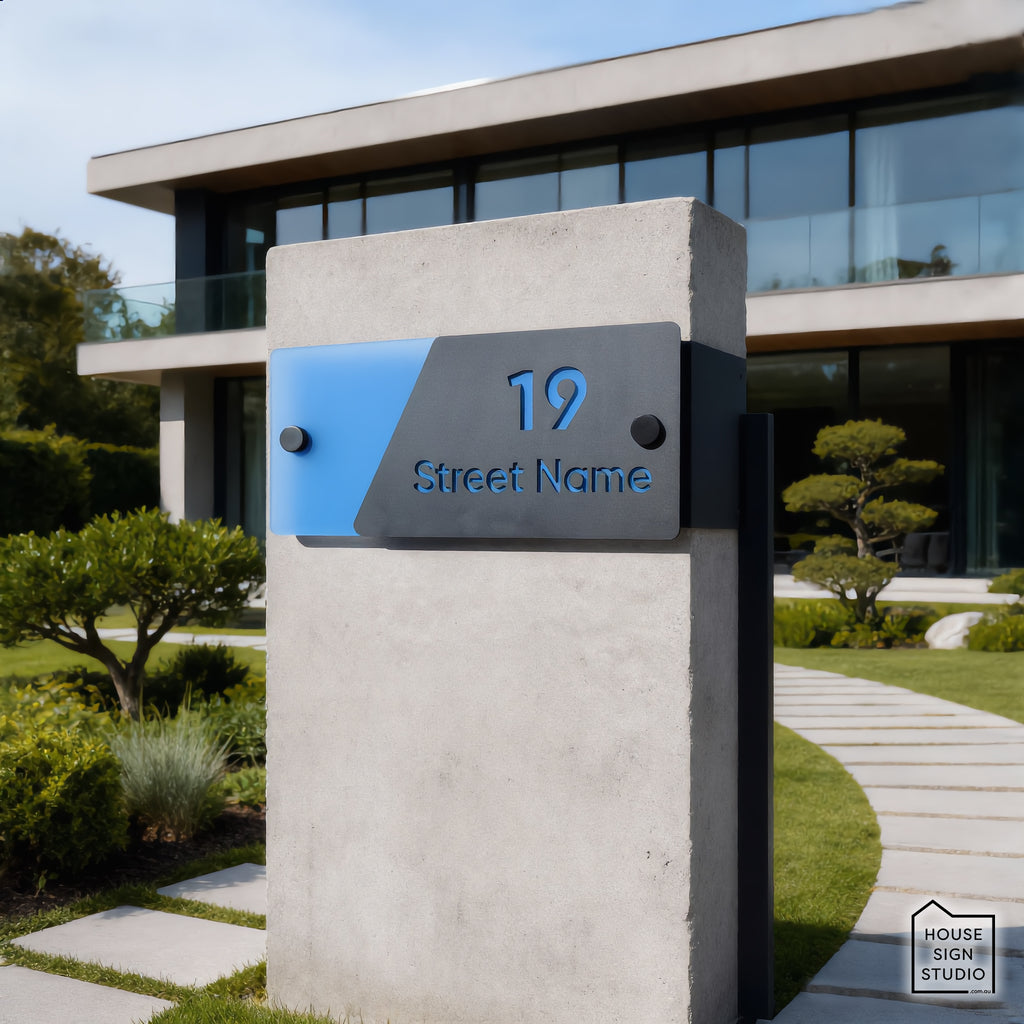 Vibrant Halo™ Architectural House Sign