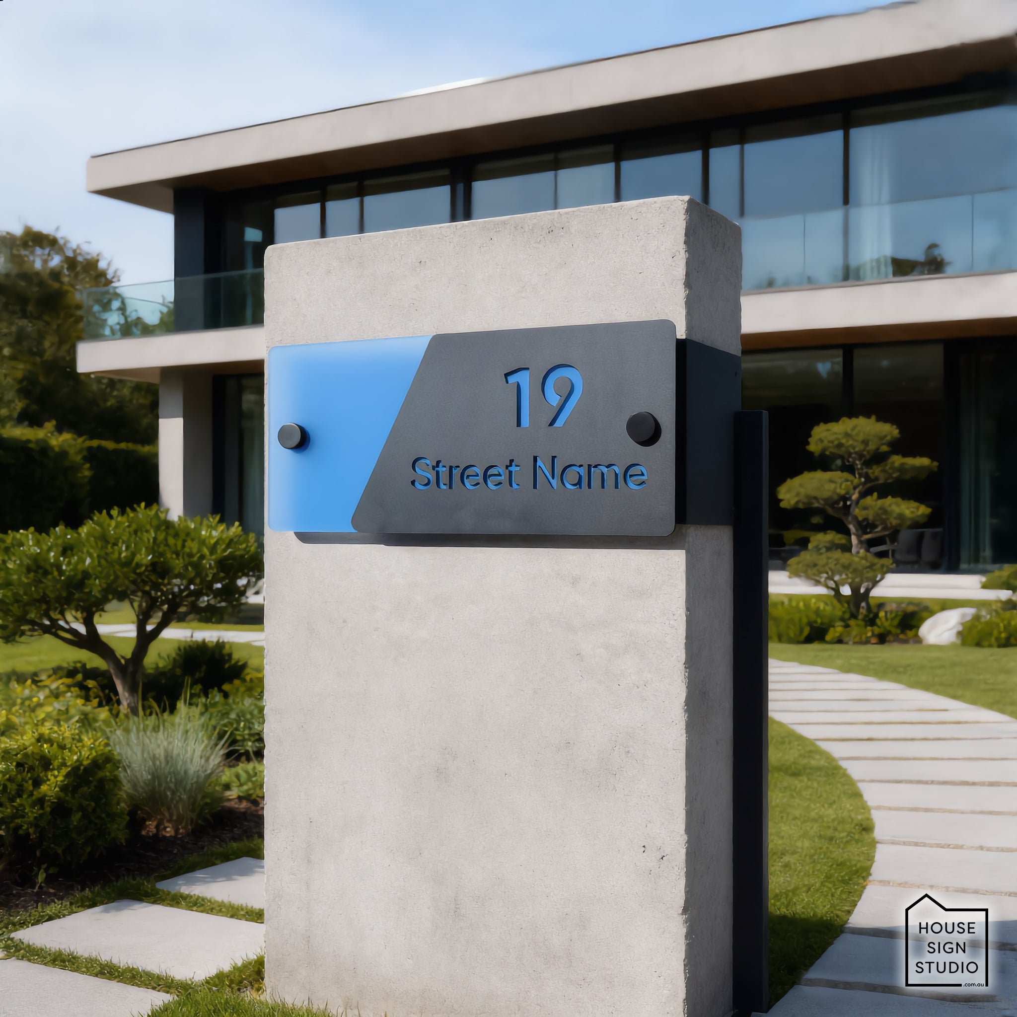 Vibrant Halo™ Architectural House Sign