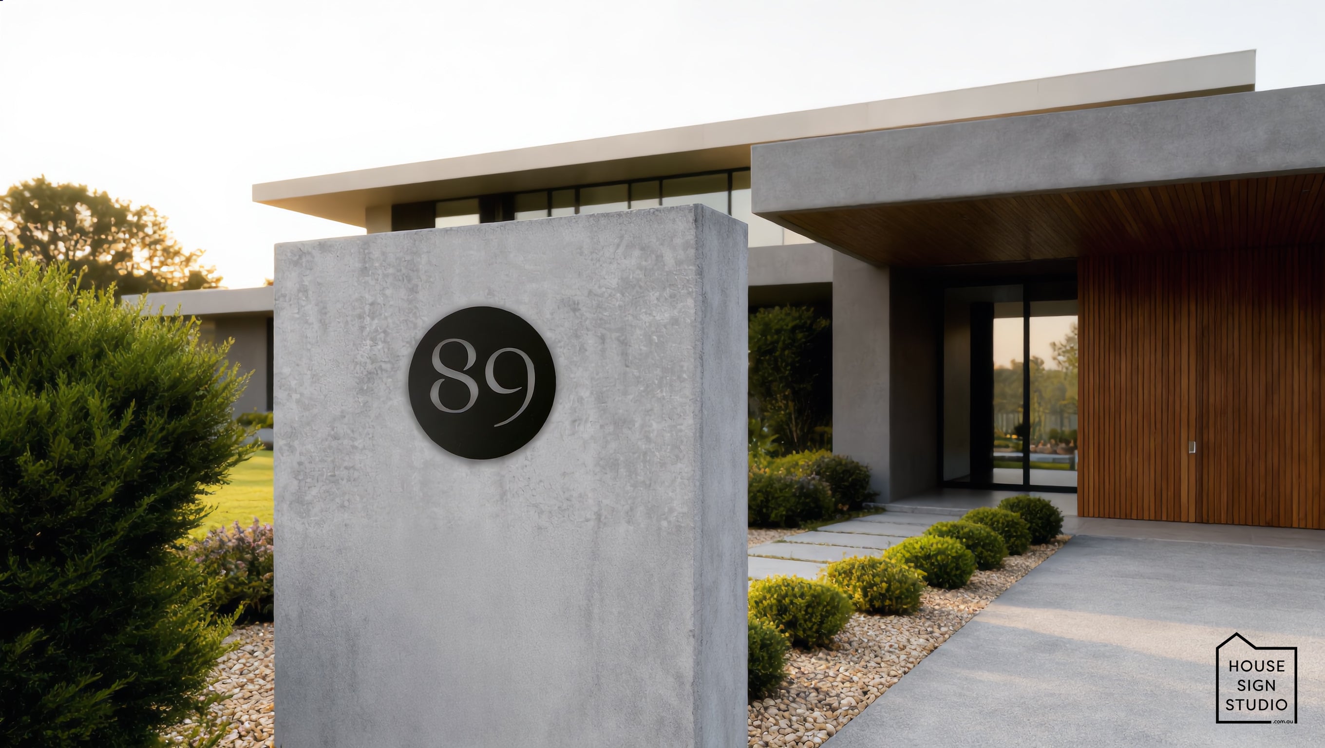 Shadow Cut™ Architectural House Sign