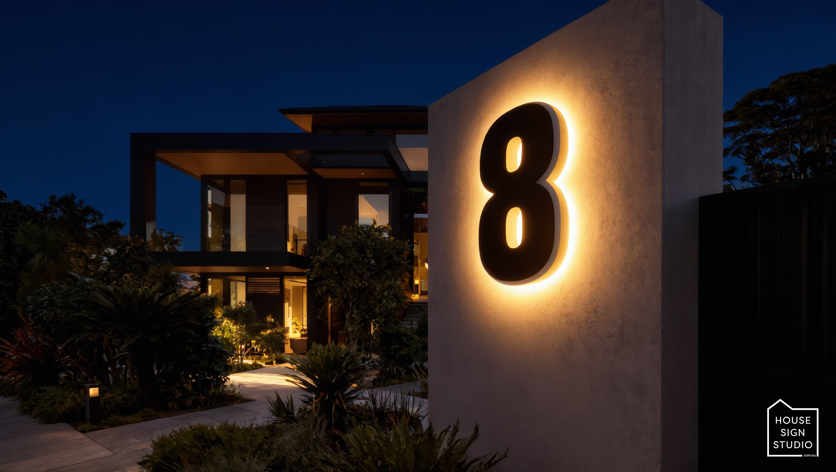 Lumi Numeral™ Illuminated House Number