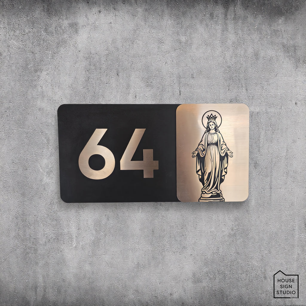 Heritage Grace – Custom Artwork Address Sign
