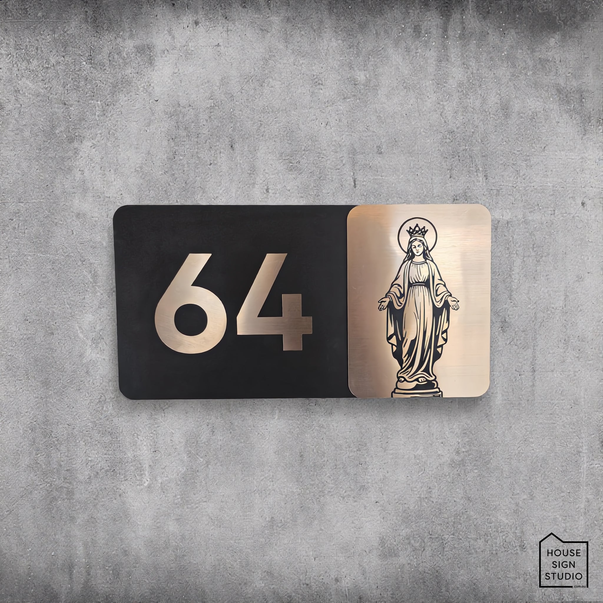 Heritage Grace – Custom Artwork Address Sign