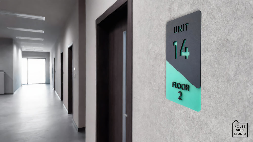 Unit Number Signs™ Acrylic Collection