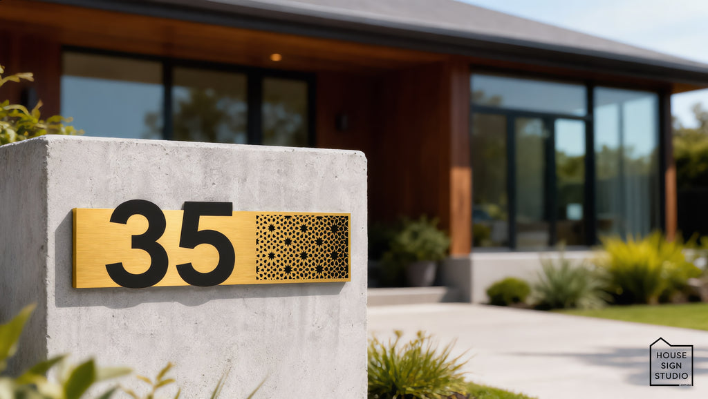 Arabesque™ Illuminated House Sign