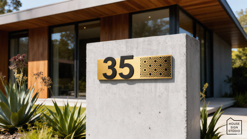 Arabesque™ Illuminated House Sign