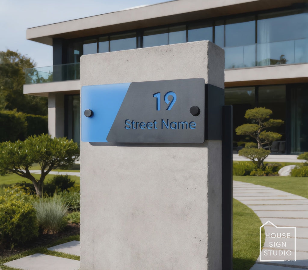Vibrant Halo™ Architectural House Sign