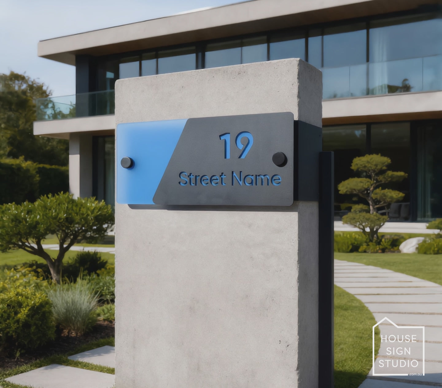 Vibrant Halo™ Architectural House Sign