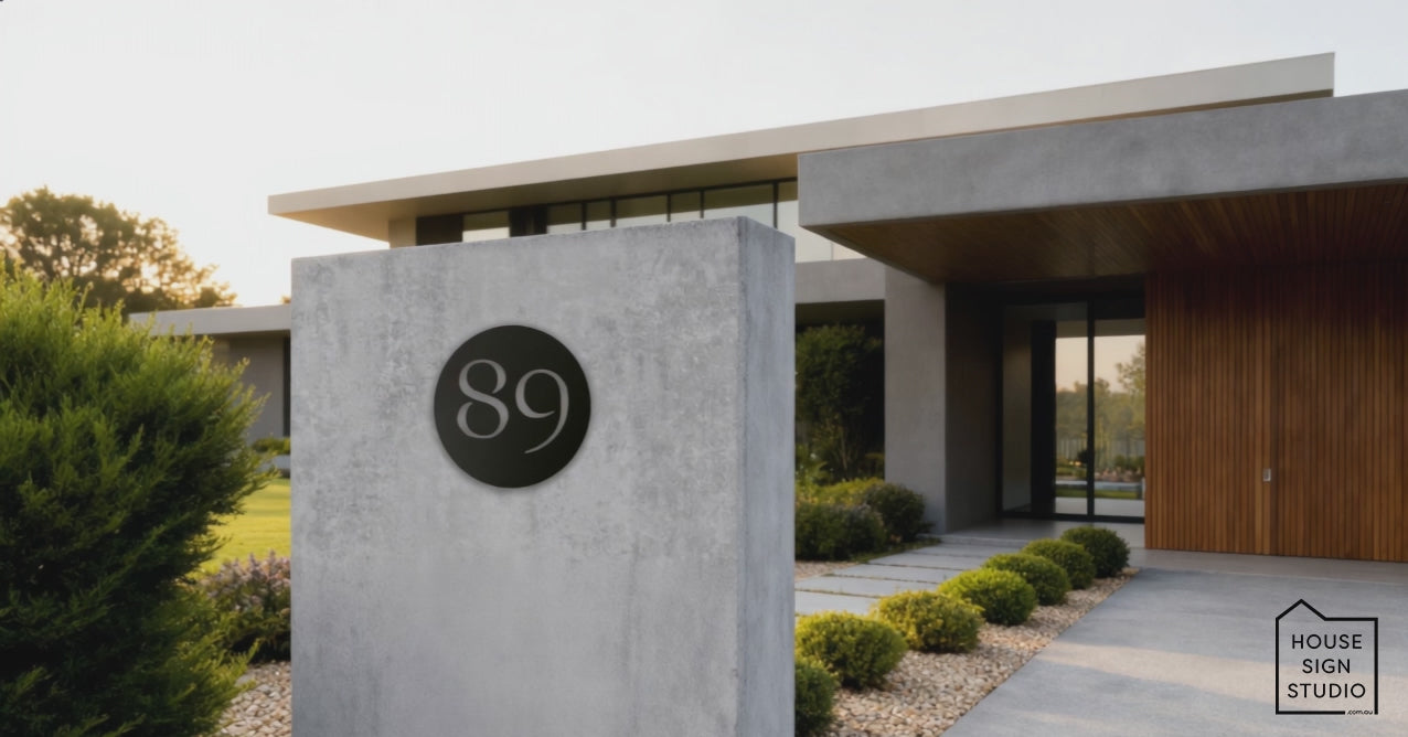Shadow Cut™ Architectural House Sign