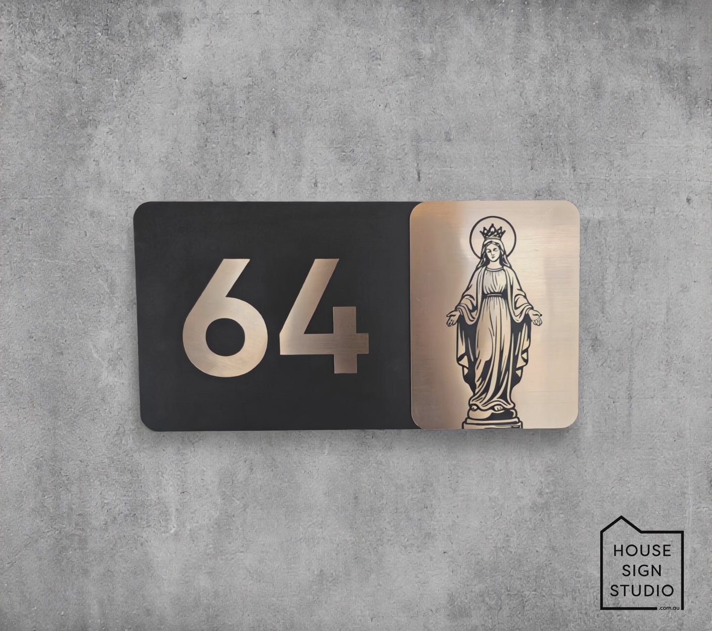 Heritage Grace – Custom Artwork Address Sign